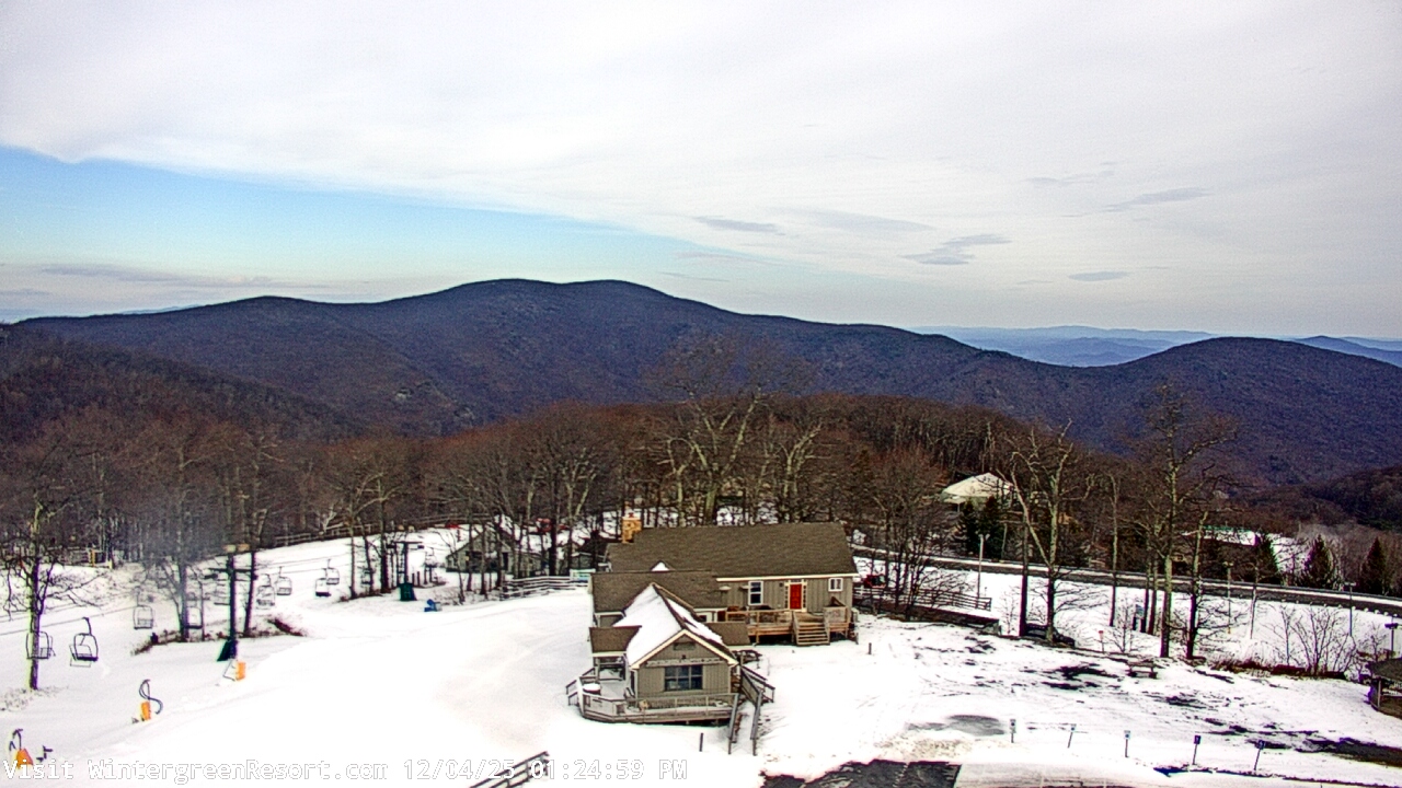 Thumbnail for current weather camera view from Wintergreen Mtn. at 3600 ft. elev. in Roseland, Virginia