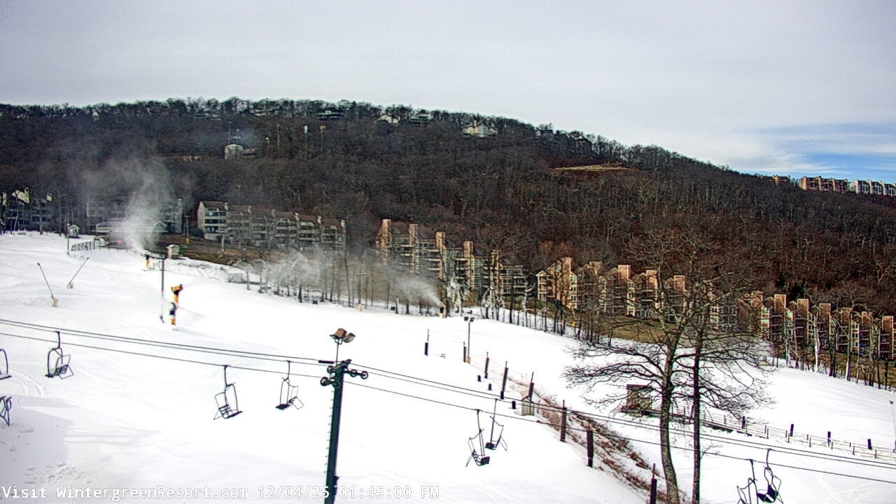Thumbnail for current weather camera view from Wintergreen Mtn. at 3600 ft. elev. in Roseland, Virginia