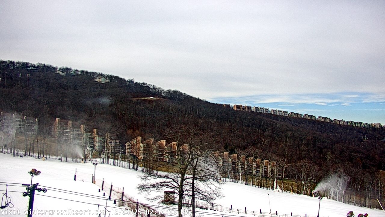 Thumbnail for current weather camera view from Wintergreen Mtn. at 3600 ft. elev. in Roseland, Virginia