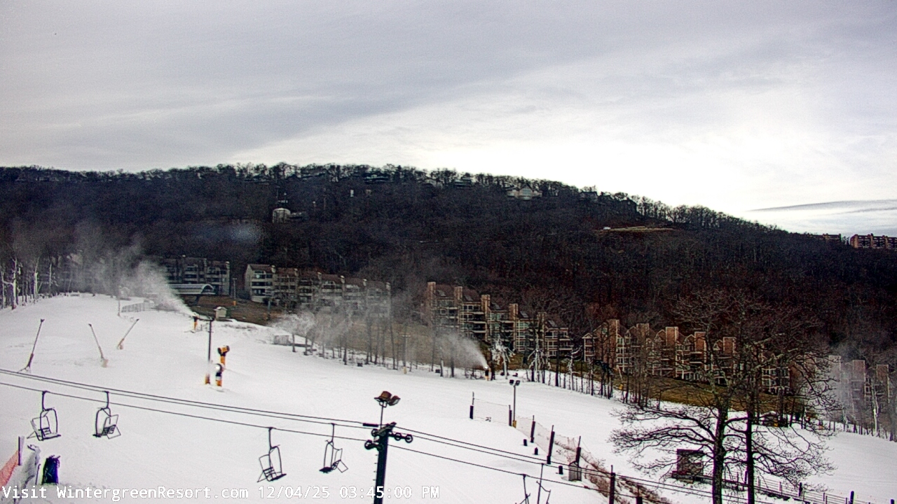 Thumbnail for current weather camera view from Wintergreen Mtn. at 3600 ft. elev. in Roseland, Virginia