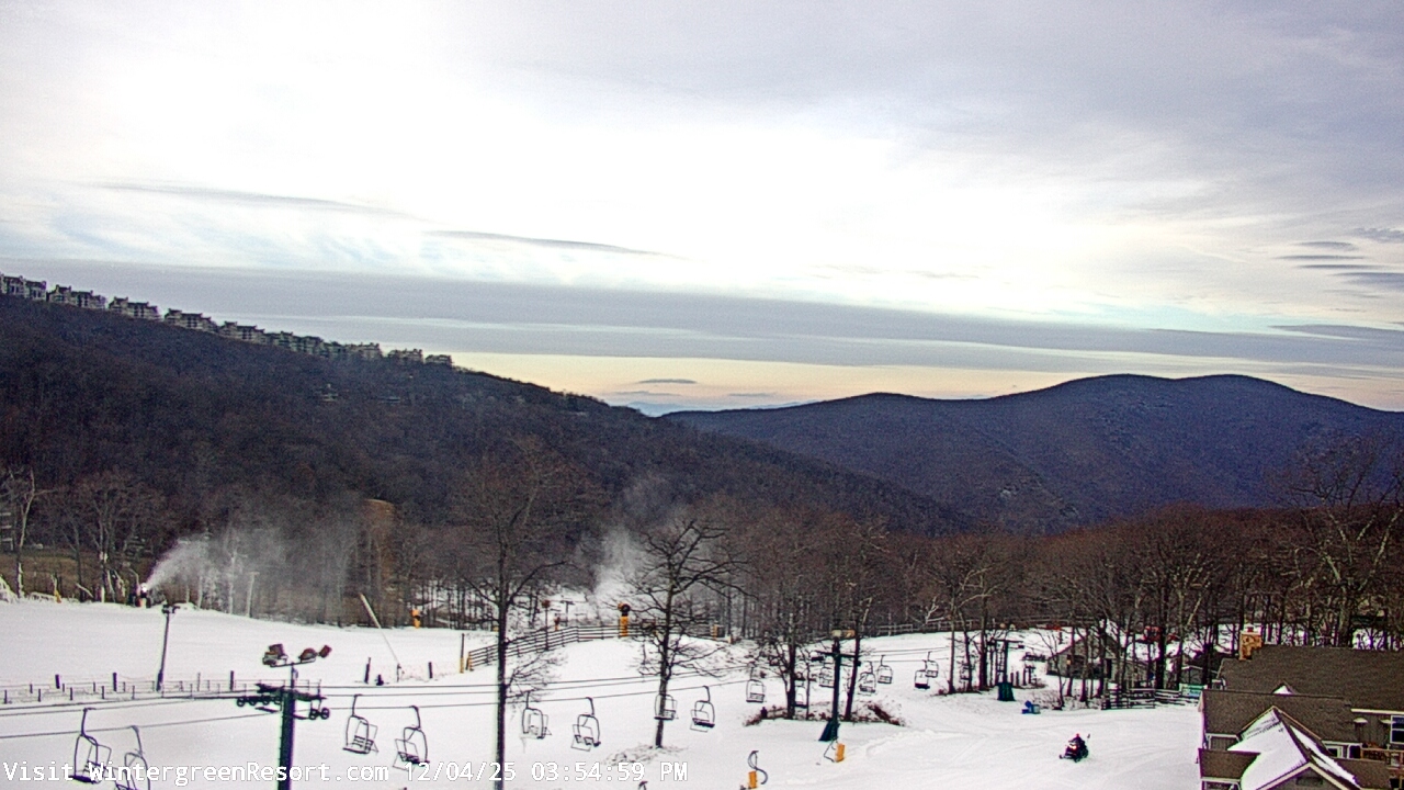 Thumbnail for current weather camera view from Wintergreen Mtn. at 3600 ft. elev. in Roseland, Virginia