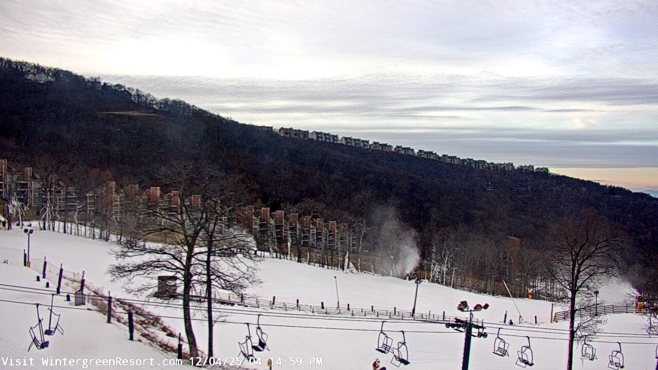 Thumbnail for current weather camera view from Wintergreen Mtn. at 3600 ft. elev. in Roseland, Virginia