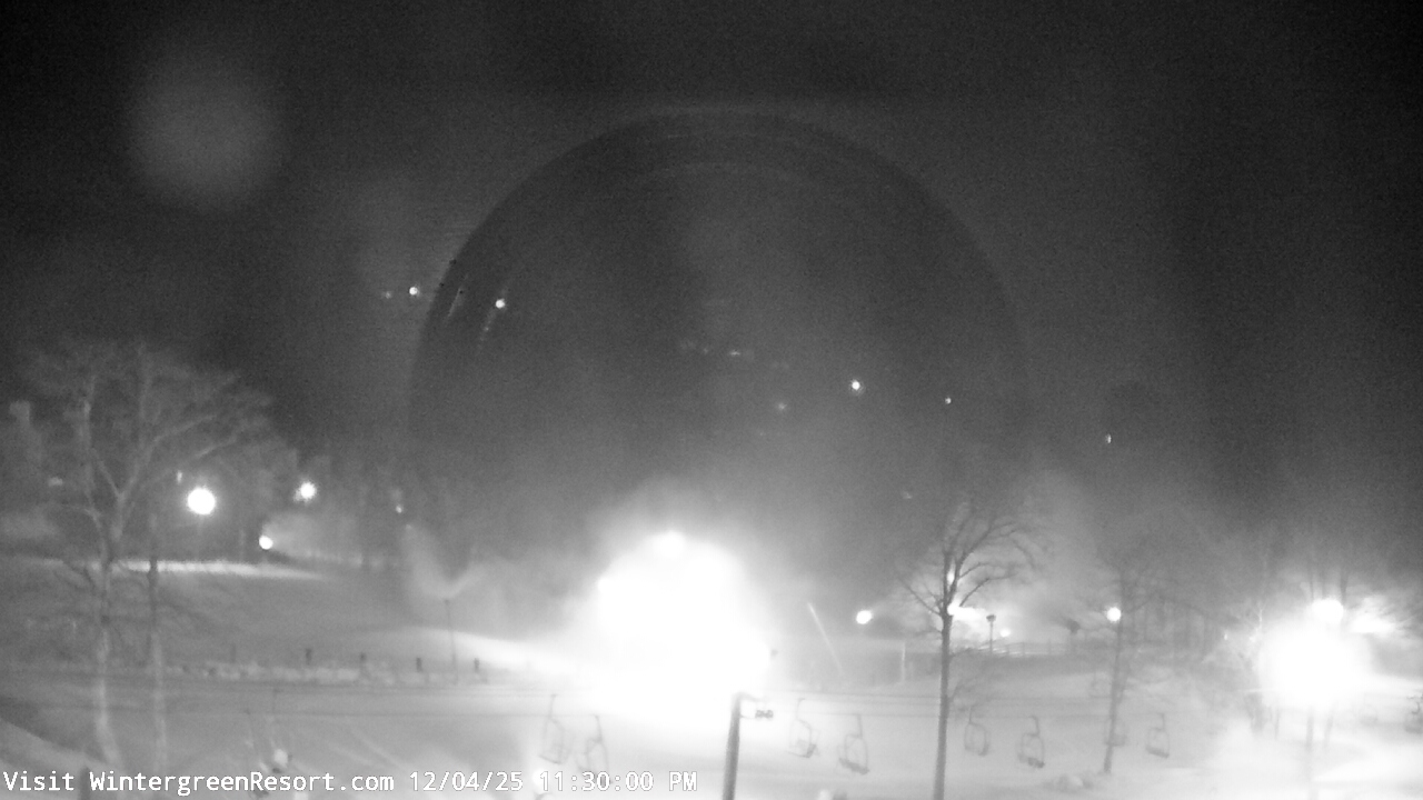 Thumbnail for current weather camera view from Wintergreen Mtn. at 3600 ft. elev. in Roseland, Virginia