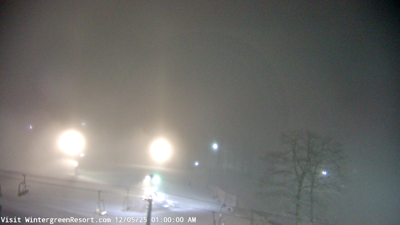 Thumbnail for current weather camera view from Wintergreen Mtn. at 3600 ft. elev. in Roseland, Virginia