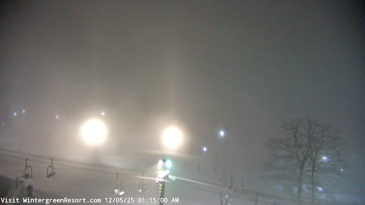 Thumbnail for current weather camera view from Wintergreen Mtn. at 3600 ft. elev. in Roseland, Virginia