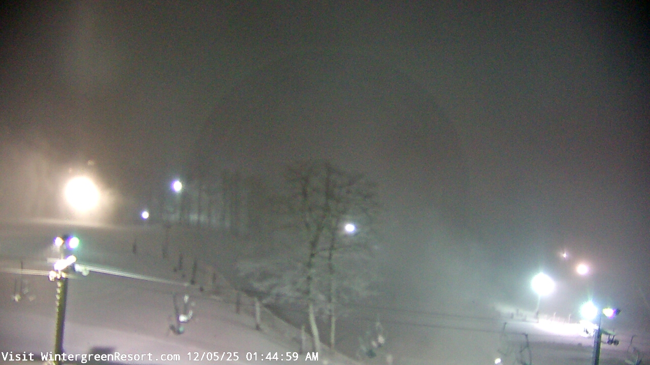 Thumbnail for current weather camera view from Wintergreen Mtn. at 3600 ft. elev. in Roseland, Virginia