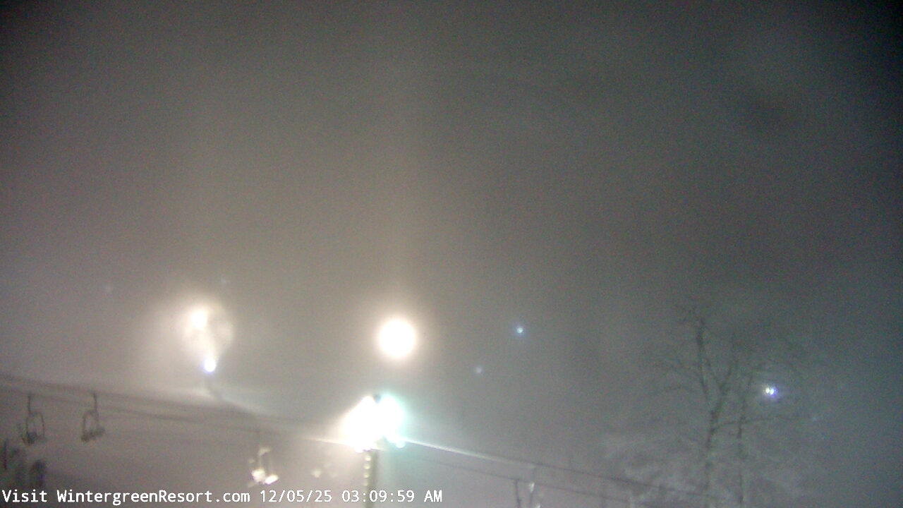Thumbnail for current weather camera view from Wintergreen Mtn. at 3600 ft. elev. in Roseland, Virginia
