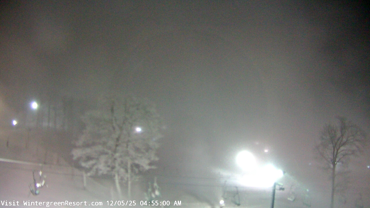 Thumbnail for current weather camera view from Wintergreen Mtn. at 3600 ft. elev. in Roseland, Virginia