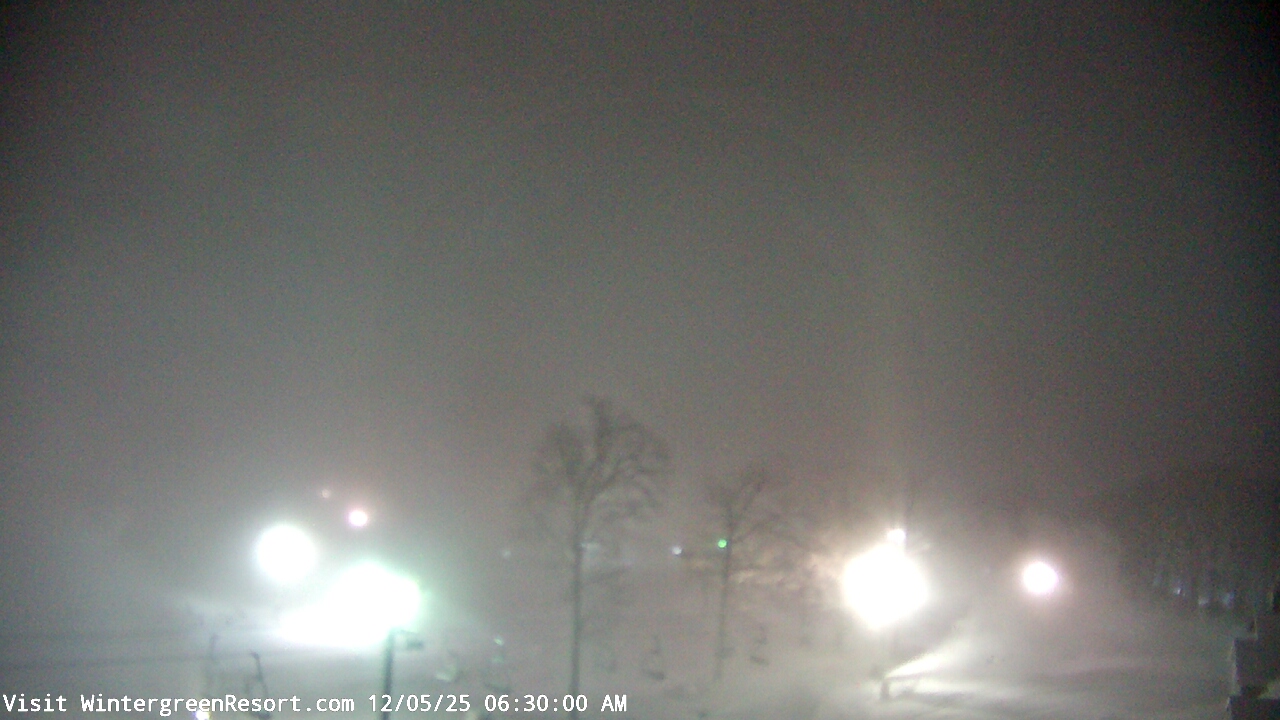 Thumbnail for current weather camera view from Wintergreen Mtn. at 3600 ft. elev. in Roseland, Virginia