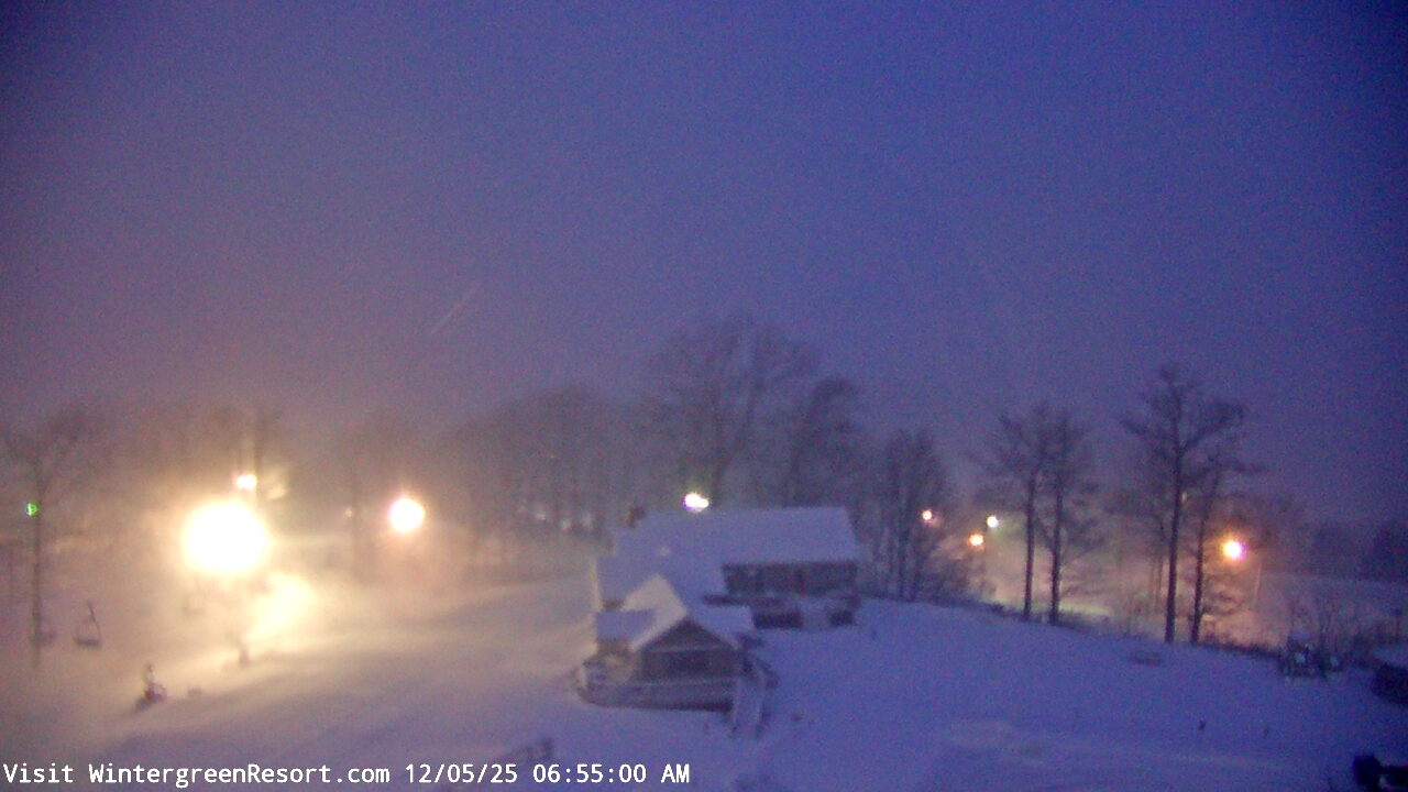 Thumbnail for current weather camera view from Wintergreen Mtn. at 3600 ft. elev. in Roseland, Virginia