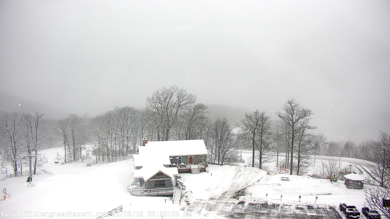 Thumbnail for current weather camera view from Wintergreen Mtn. at 3600 ft. elev. in Roseland, Virginia