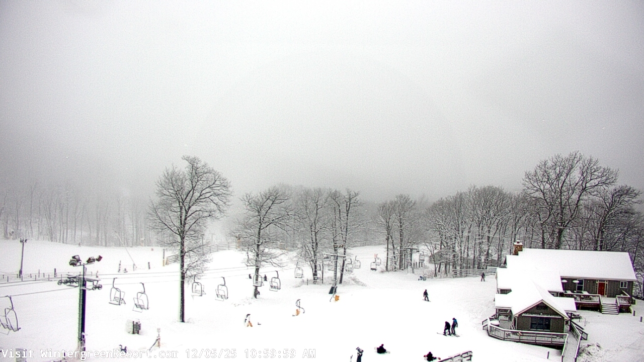 Thumbnail for current weather camera view from Wintergreen Mtn. at 3600 ft. elev. in Roseland, Virginia