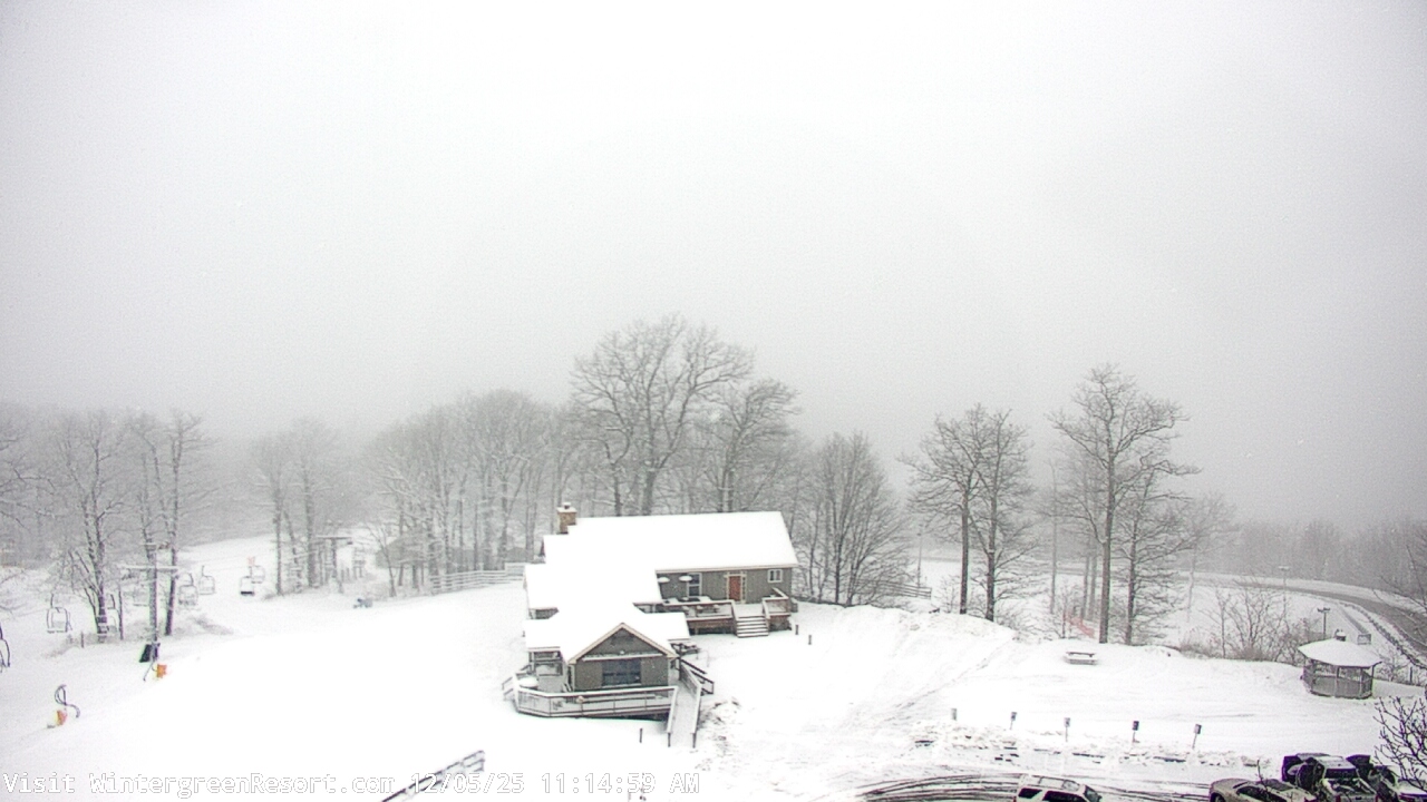 Thumbnail for current weather camera view from Wintergreen Mtn. at 3600 ft. elev. in Roseland, Virginia