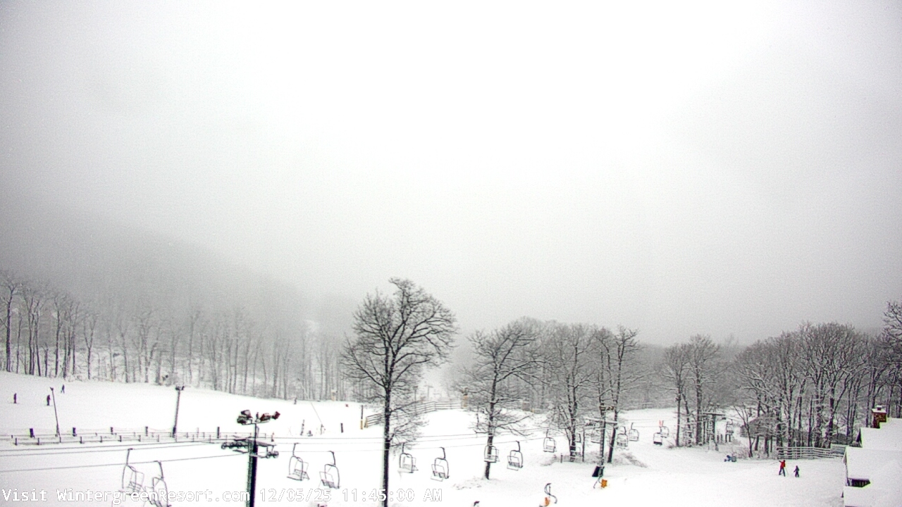 Thumbnail for current weather camera view from Wintergreen Mtn. at 3600 ft. elev. in Roseland, Virginia