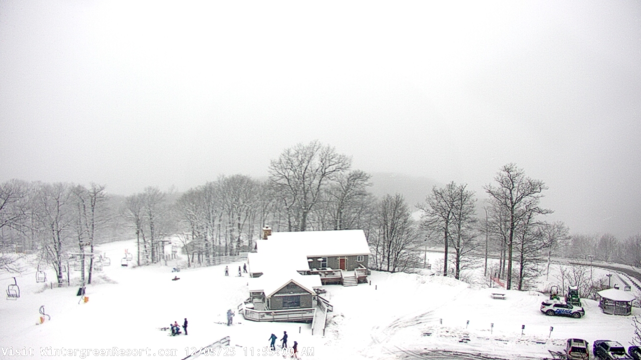Thumbnail for current weather camera view from Wintergreen Mtn. at 3600 ft. elev. in Roseland, Virginia