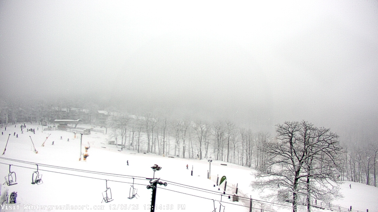 Thumbnail for current weather camera view from Wintergreen Mtn. at 3600 ft. elev. in Roseland, Virginia