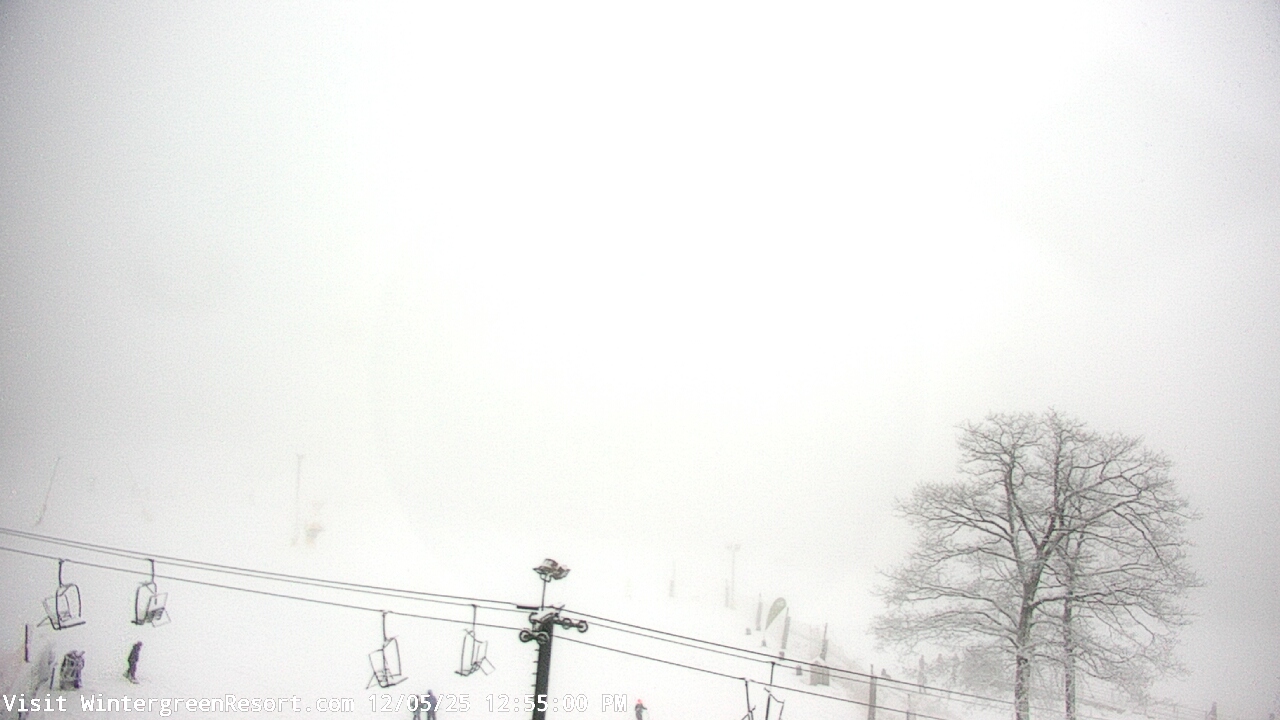 Thumbnail for current weather camera view from Wintergreen Mtn. at 3600 ft. elev. in Roseland, Virginia