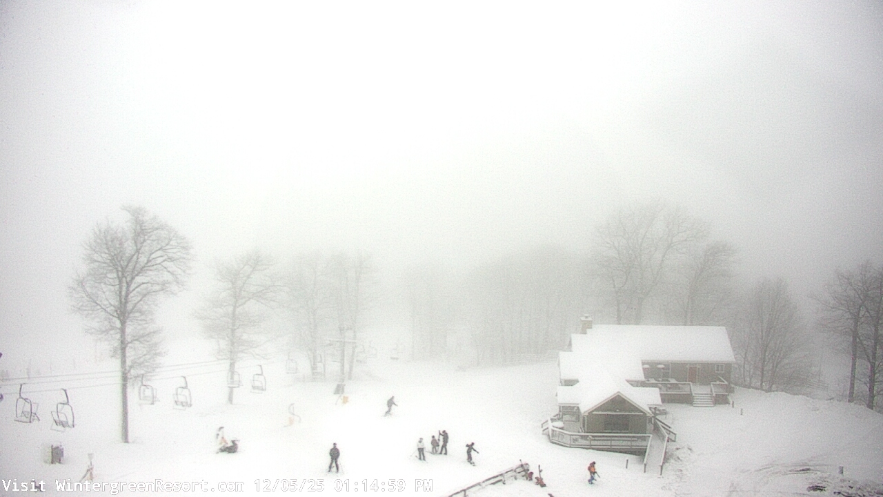 Thumbnail for current weather camera view from Wintergreen Mtn. at 3600 ft. elev. in Roseland, Virginia