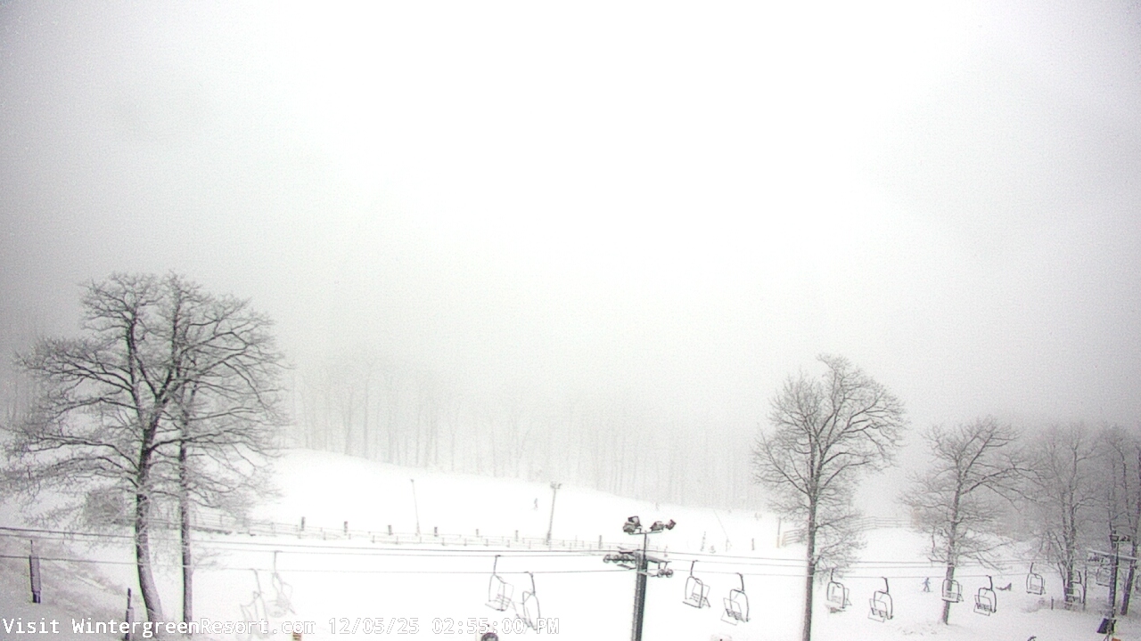 Thumbnail for current weather camera view from Wintergreen Mtn. at 3600 ft. elev. in Roseland, Virginia