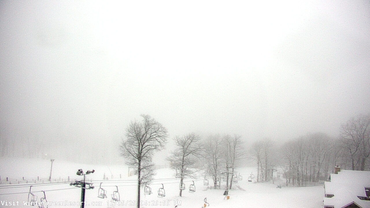 Thumbnail for current weather camera view from Wintergreen Mtn. at 3600 ft. elev. in Roseland, Virginia