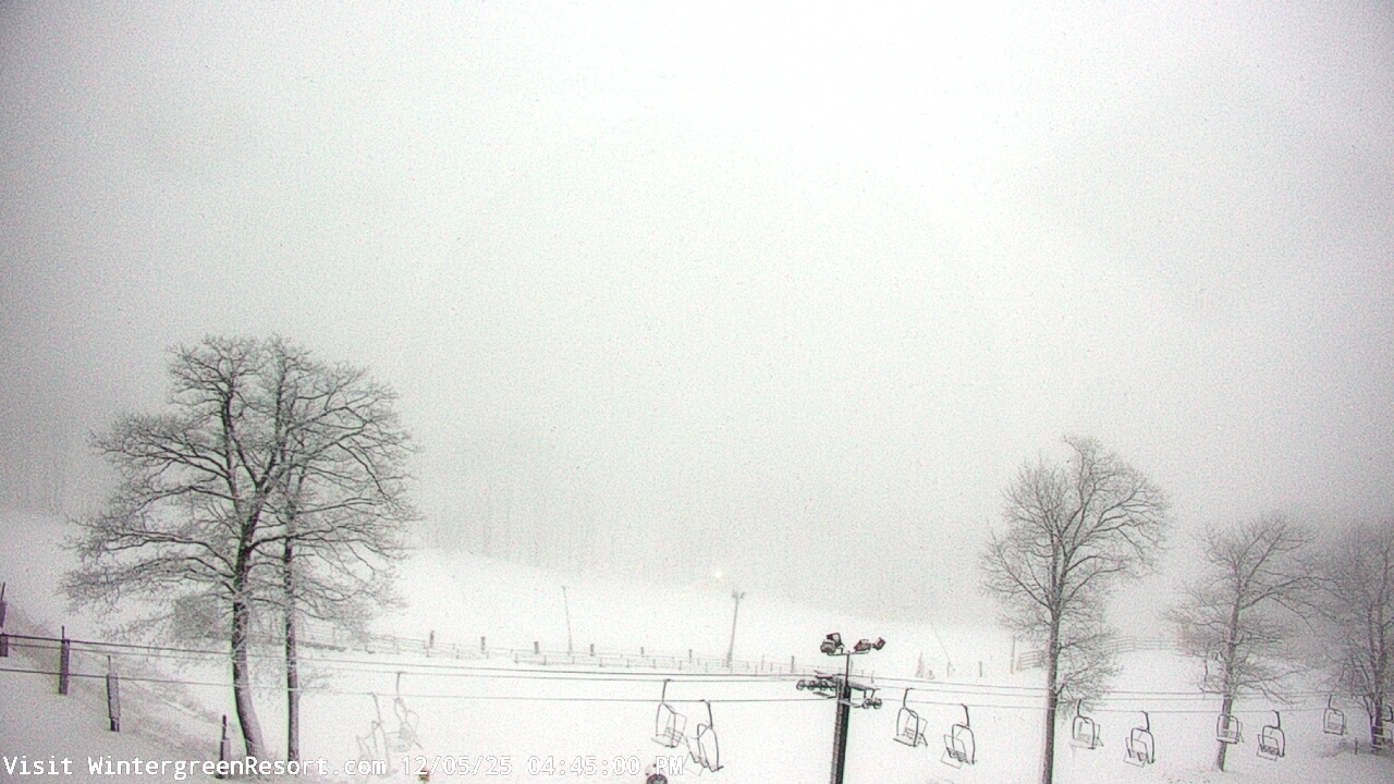 Thumbnail for current weather camera view from Wintergreen Mtn. at 3600 ft. elev. in Roseland, Virginia