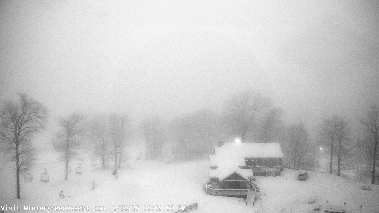 Thumbnail for current weather camera view from Wintergreen Mtn. at 3600 ft. elev. in Roseland, Virginia