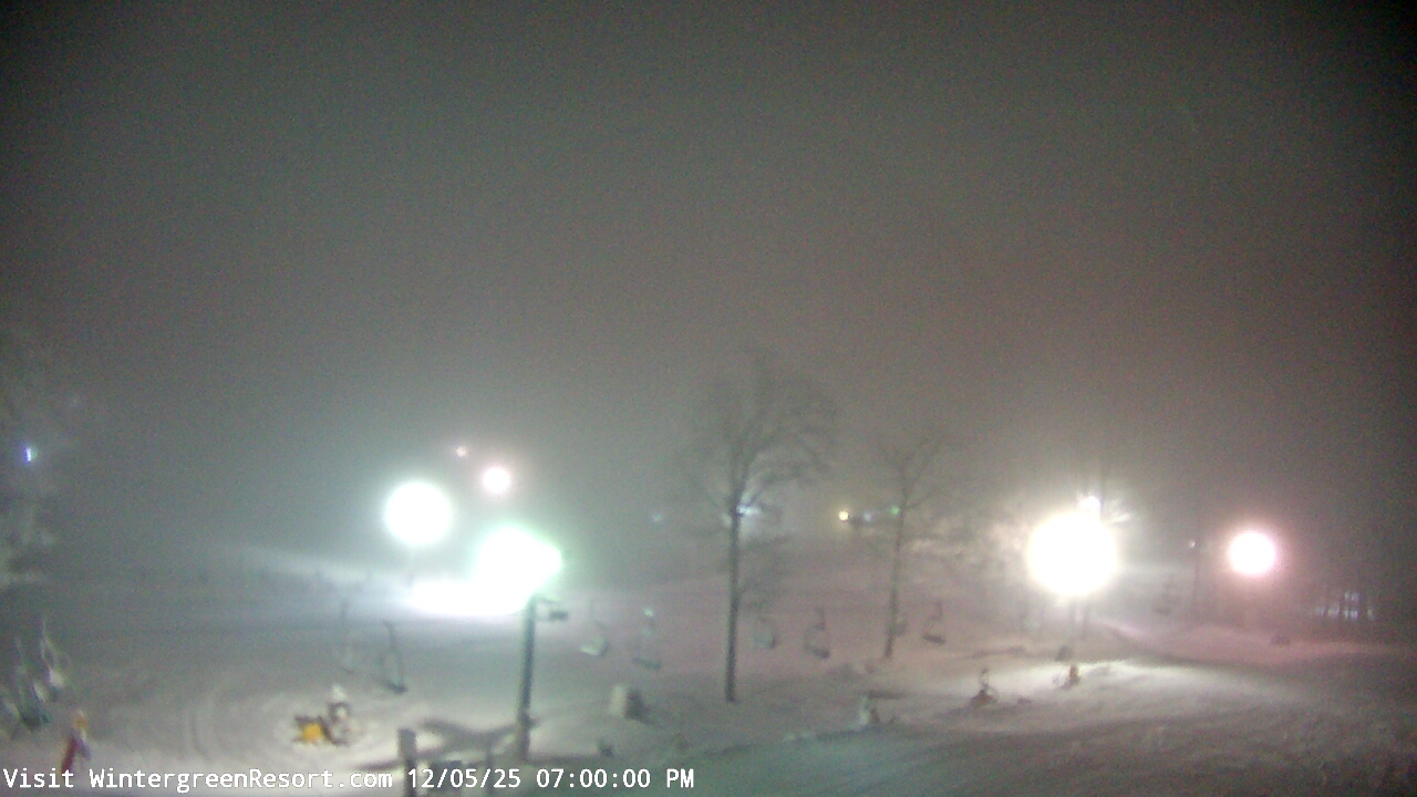 Thumbnail for current weather camera view from Wintergreen Mtn. at 3600 ft. elev. in Roseland, Virginia