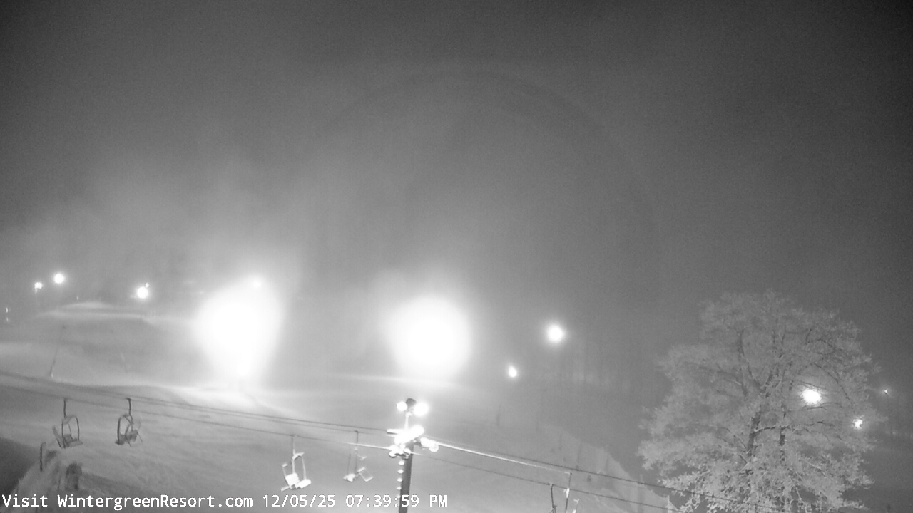 Thumbnail for current weather camera view from Wintergreen Mtn. at 3600 ft. elev. in Roseland, Virginia