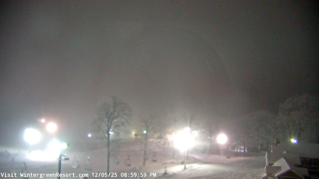 Thumbnail for current weather camera view from Wintergreen Mtn. at 3600 ft. elev. in Roseland, Virginia