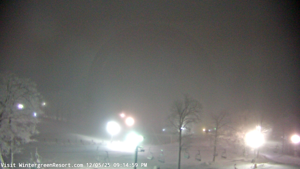 Thumbnail for current weather camera view from Wintergreen Mtn. at 3600 ft. elev. in Roseland, Virginia