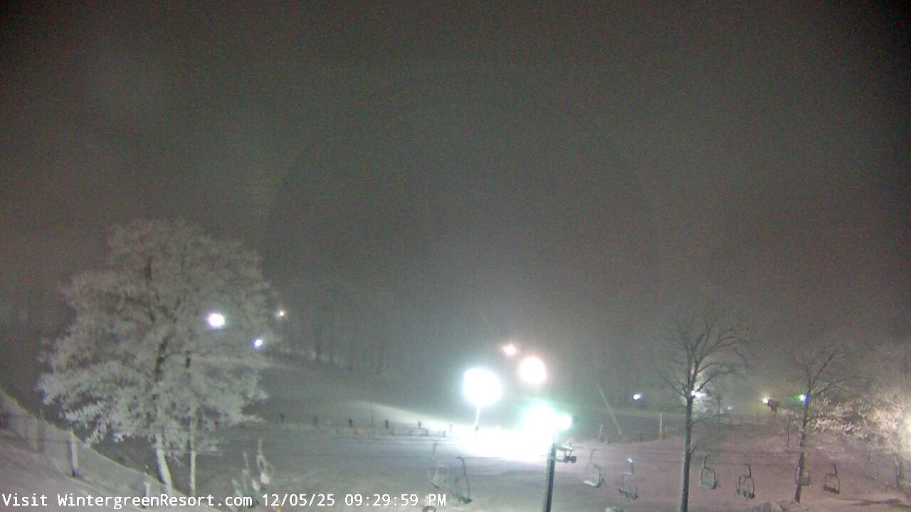 Thumbnail for current weather camera view from Wintergreen Mtn. at 3600 ft. elev. in Roseland, Virginia