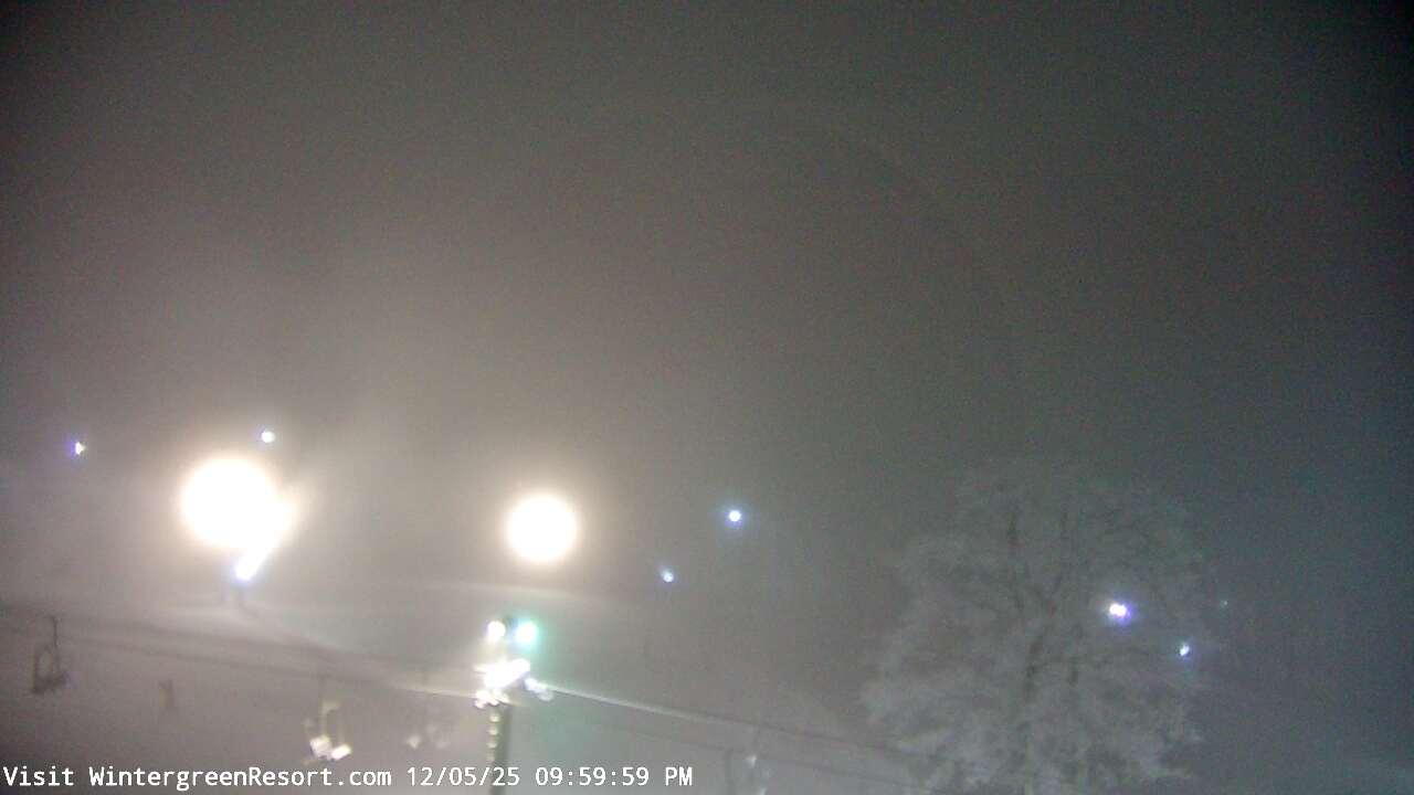 Thumbnail for current weather camera view from Wintergreen Mtn. at 3600 ft. elev. in Roseland, Virginia