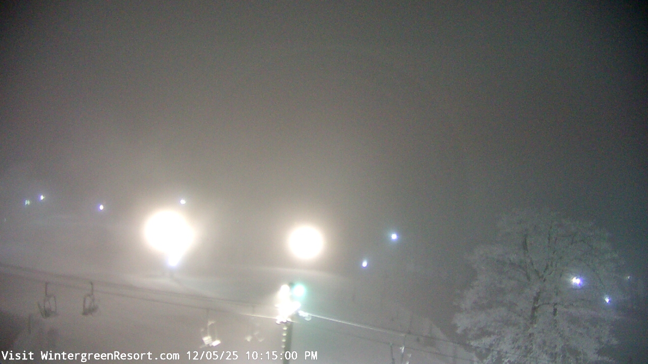 Thumbnail for current weather camera view from Wintergreen Mtn. at 3600 ft. elev. in Roseland, Virginia