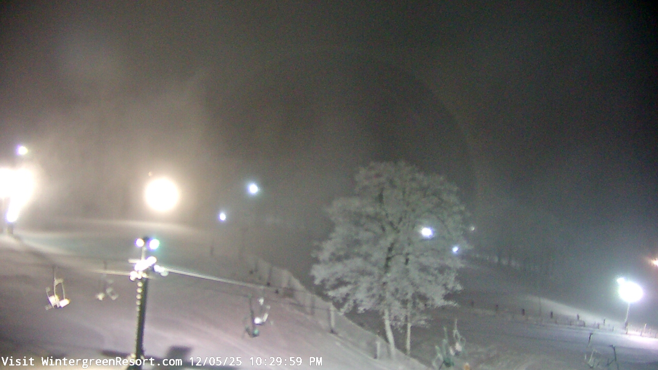 Thumbnail for current weather camera view from Wintergreen Mtn. at 3600 ft. elev. in Roseland, Virginia