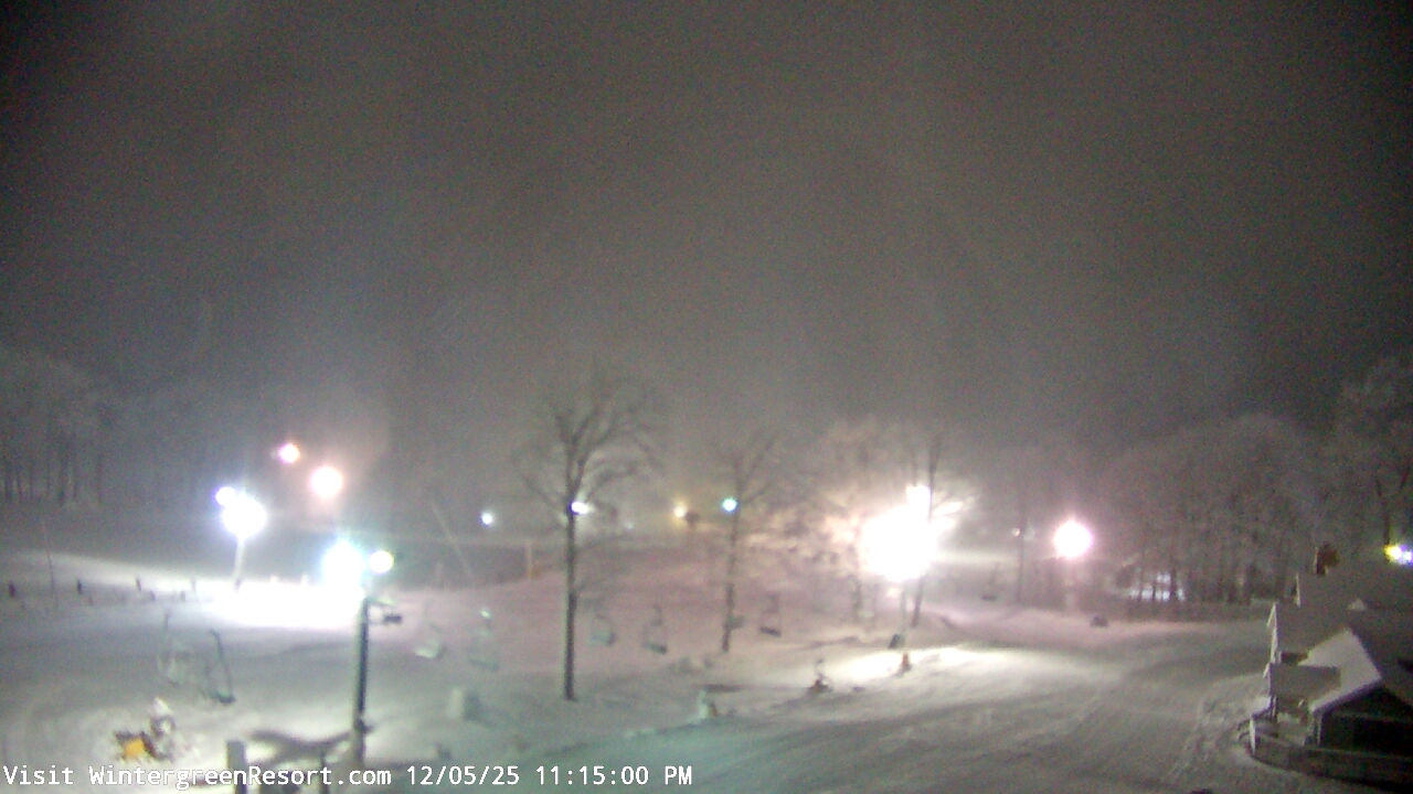 Thumbnail for current weather camera view from Wintergreen Mtn. at 3600 ft. elev. in Roseland, Virginia