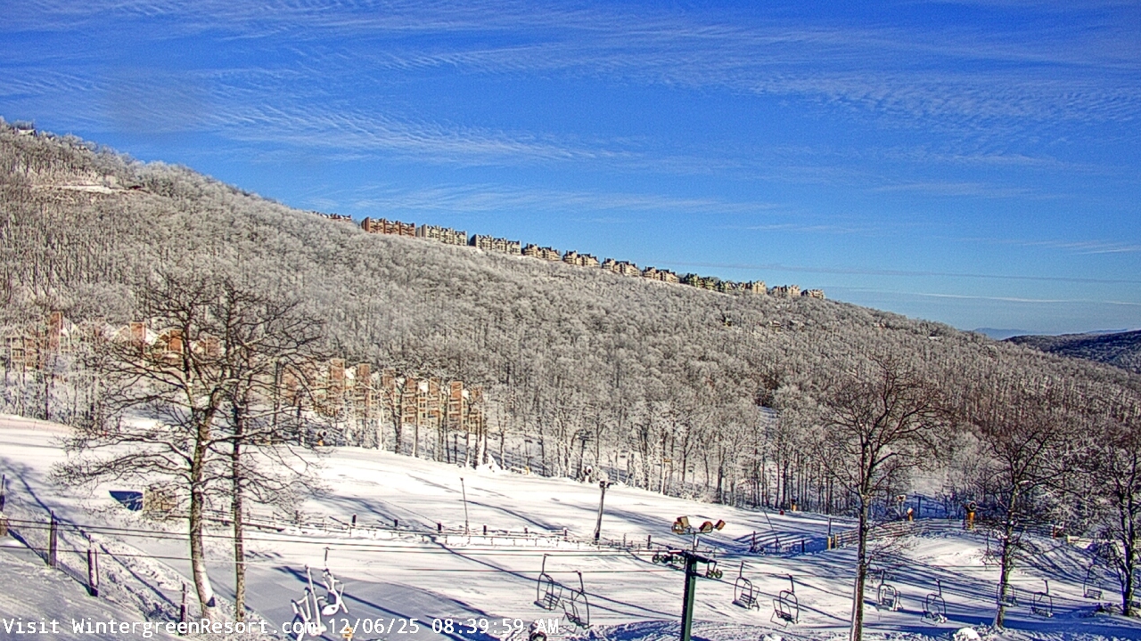 Thumbnail for current weather camera view from Wintergreen Mtn. at 3600 ft. elev. in Roseland, Virginia