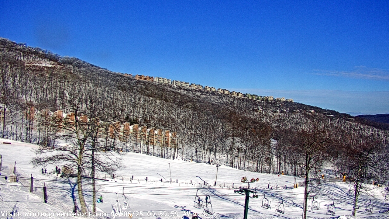 Thumbnail for current weather camera view from Wintergreen Mtn. at 3600 ft. elev. in Roseland, Virginia