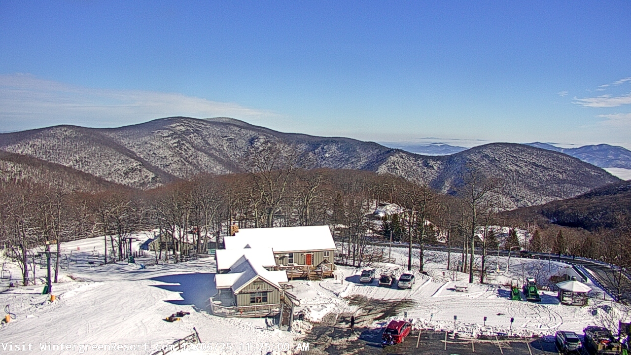 Thumbnail for current weather camera view from Wintergreen Mtn. at 3600 ft. elev. in Roseland, Virginia