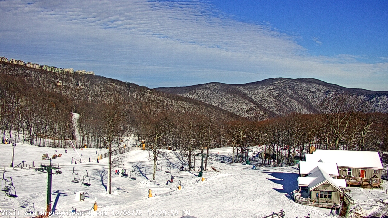 Thumbnail for current weather camera view from Wintergreen Mtn. at 3600 ft. elev. in Roseland, Virginia