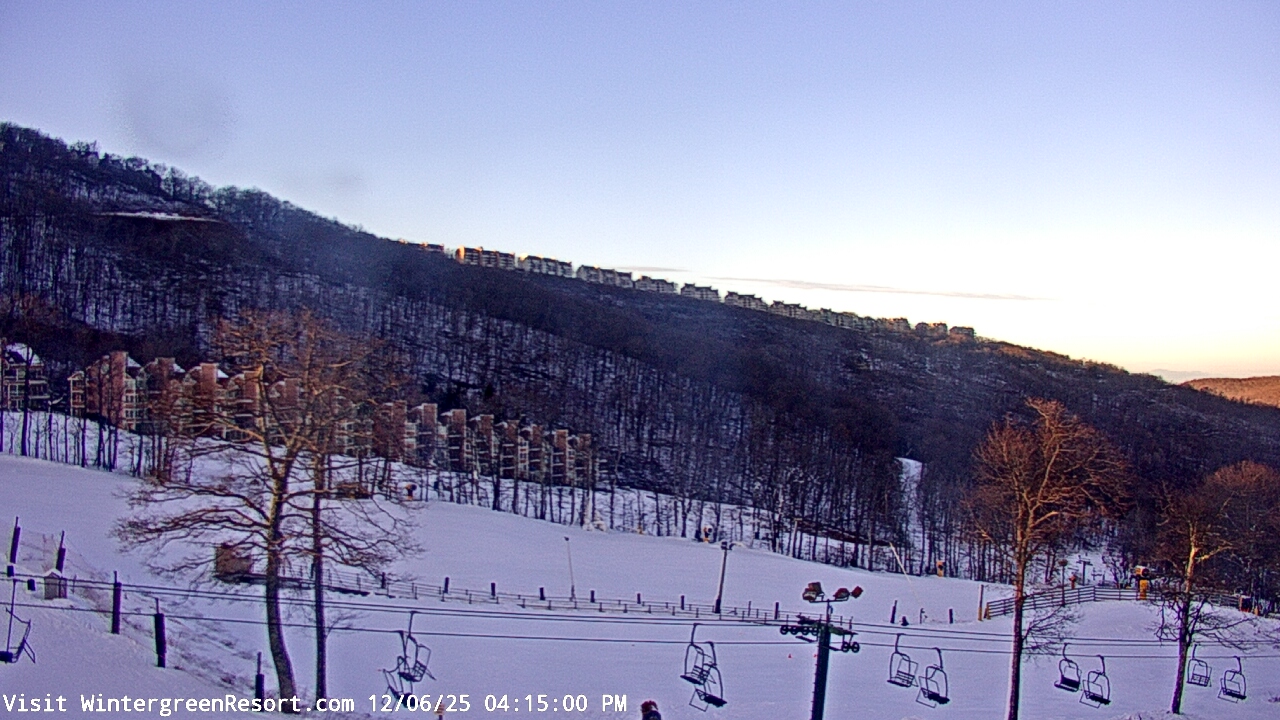 Thumbnail for current weather camera view from Wintergreen Mtn. at 3600 ft. elev. in Roseland, Virginia