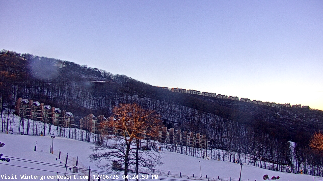 Thumbnail for current weather camera view from Wintergreen Mtn. at 3600 ft. elev. in Roseland, Virginia