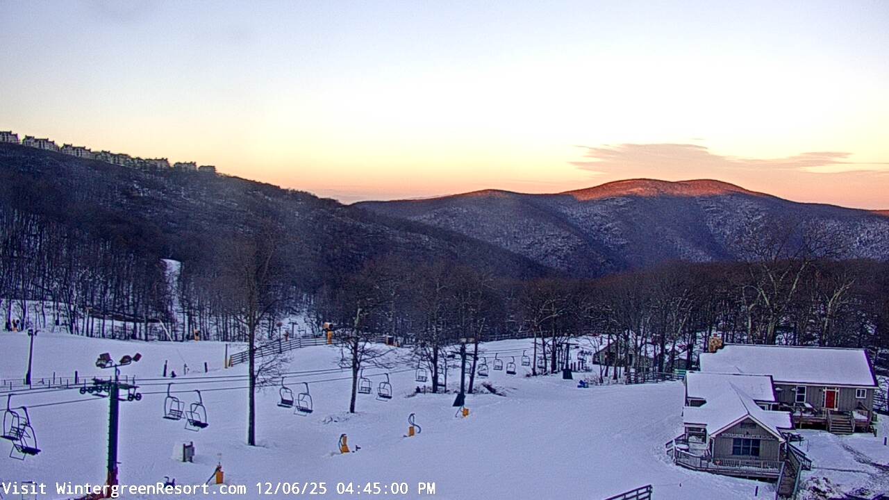 Thumbnail for current weather camera view from Wintergreen Mtn. at 3600 ft. elev. in Roseland, Virginia