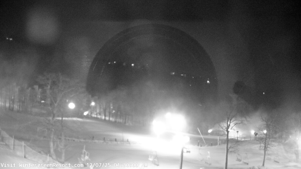 Thumbnail for current weather camera view from Wintergreen Mtn. at 3600 ft. elev. in Roseland, Virginia