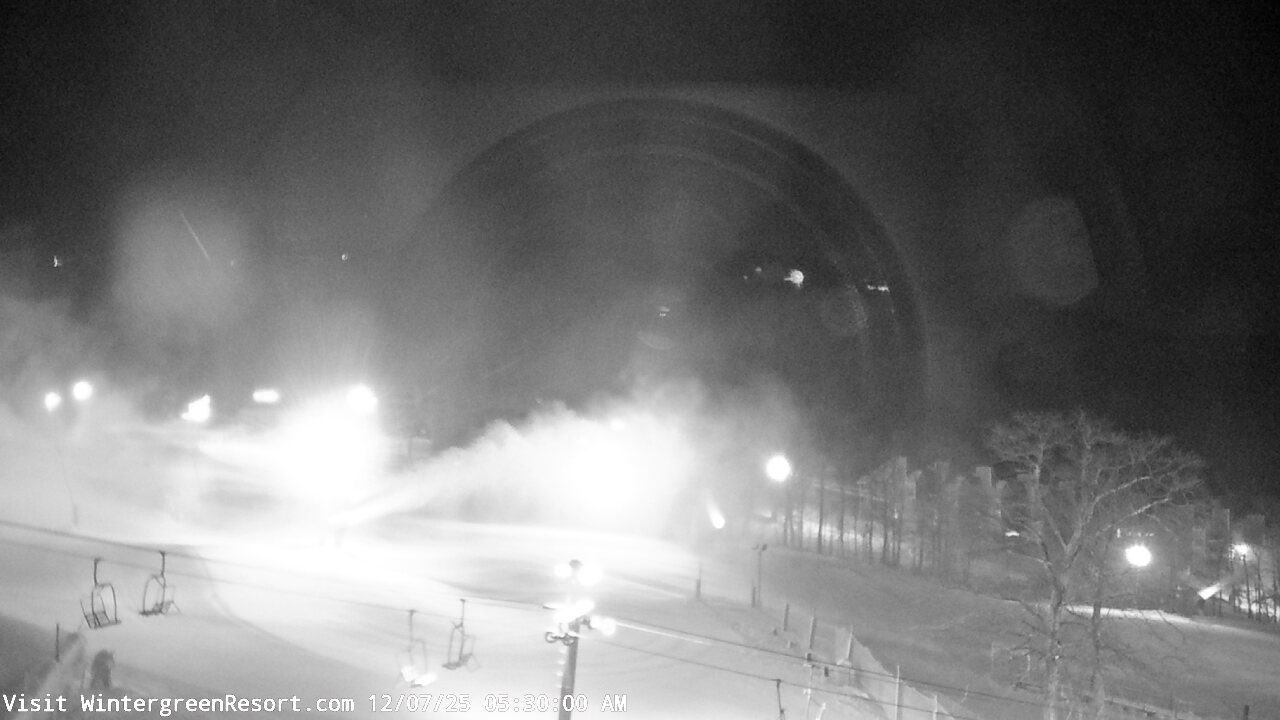 Thumbnail for current weather camera view from Wintergreen Mtn. at 3600 ft. elev. in Roseland, Virginia