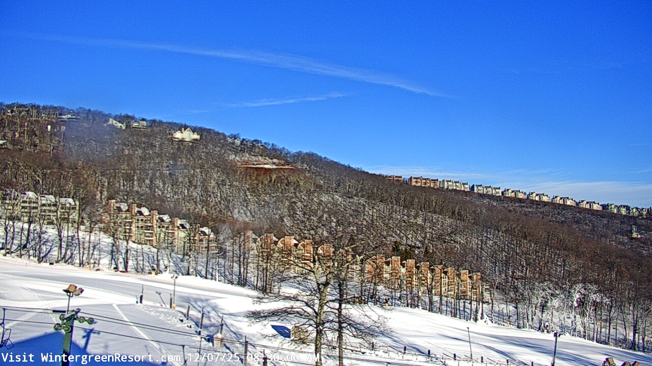 Thumbnail for current weather camera view from Wintergreen Mtn. at 3600 ft. elev. in Roseland, Virginia