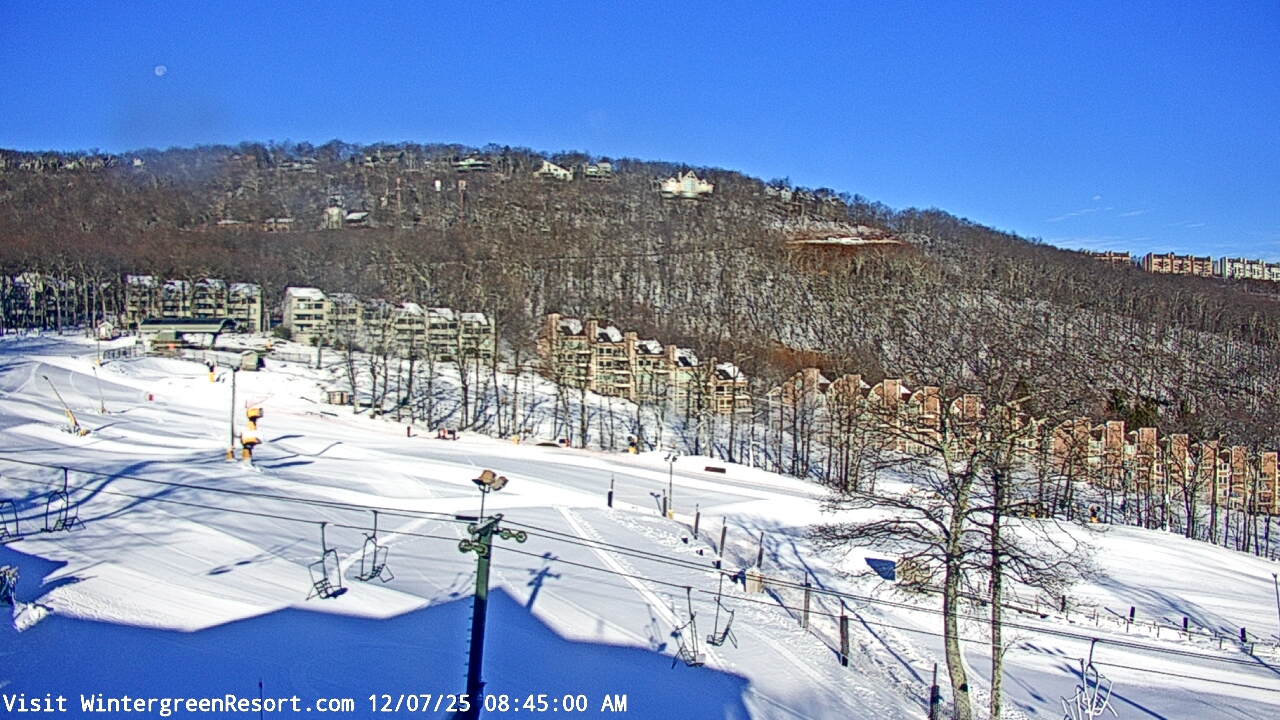 Thumbnail for current weather camera view from Wintergreen Mtn. at 3600 ft. elev. in Roseland, Virginia