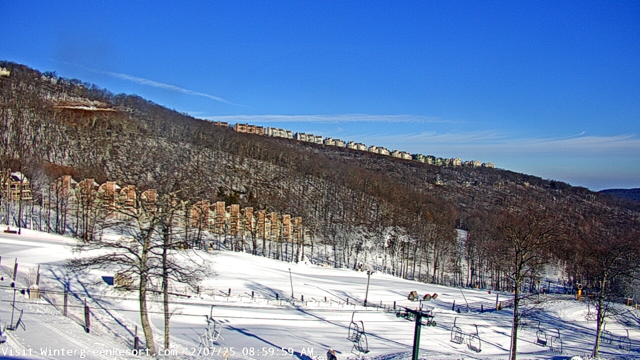 Thumbnail for current weather camera view from Wintergreen Mtn. at 3600 ft. elev. in Roseland, Virginia