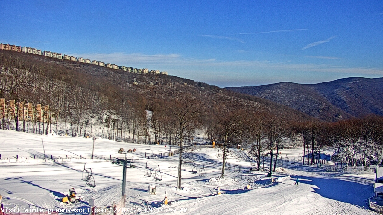Thumbnail for current weather camera view from Wintergreen Mtn. at 3600 ft. elev. in Roseland, Virginia