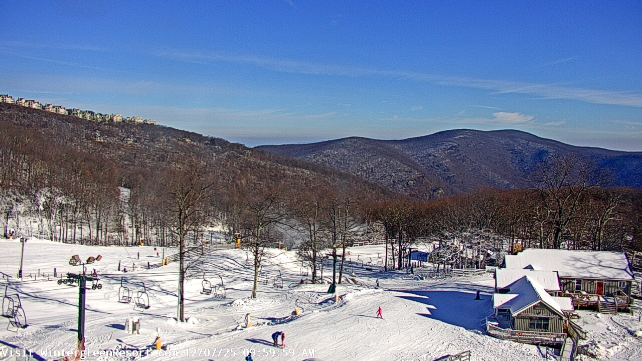 Thumbnail for current weather camera view from Wintergreen Mtn. at 3600 ft. elev. in Roseland, Virginia