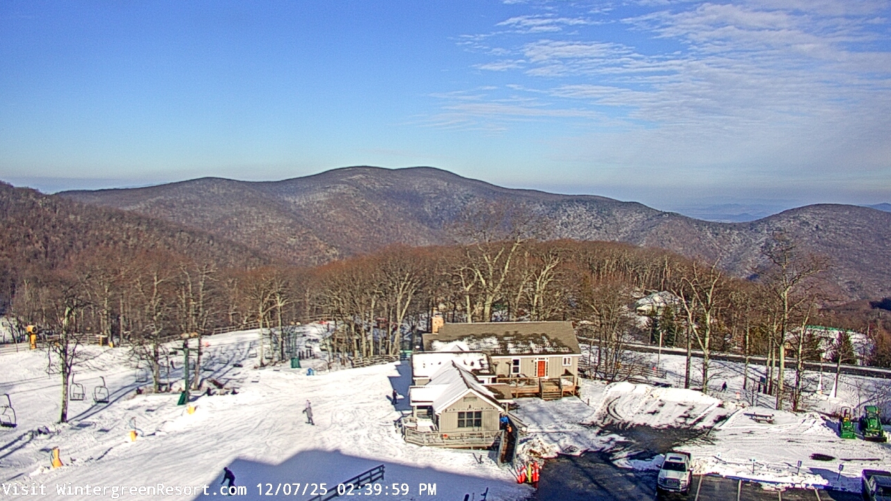 Thumbnail for current weather camera view from Wintergreen Mtn. at 3600 ft. elev. in Roseland, Virginia